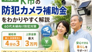 【令和8年】K市の防犯カメラ補助金をわかりやすく解説｜60代夫婦向け防犯対策