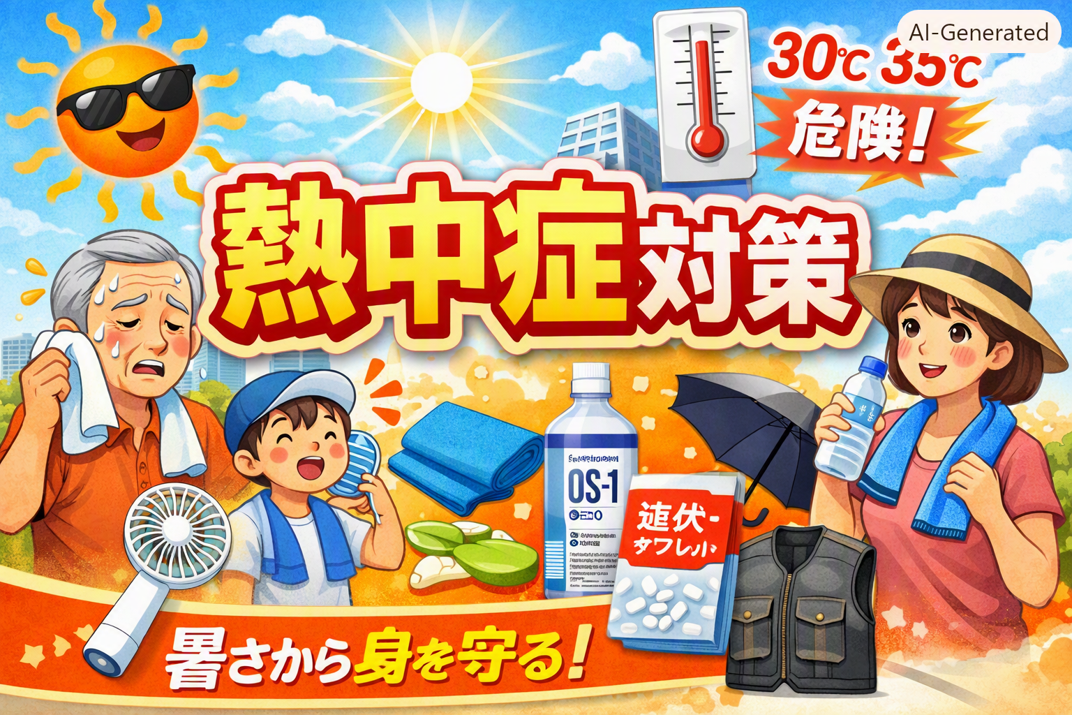 【2026年最新】熱中症対策グッズ5選|シニアにもわかるおすすめ比較