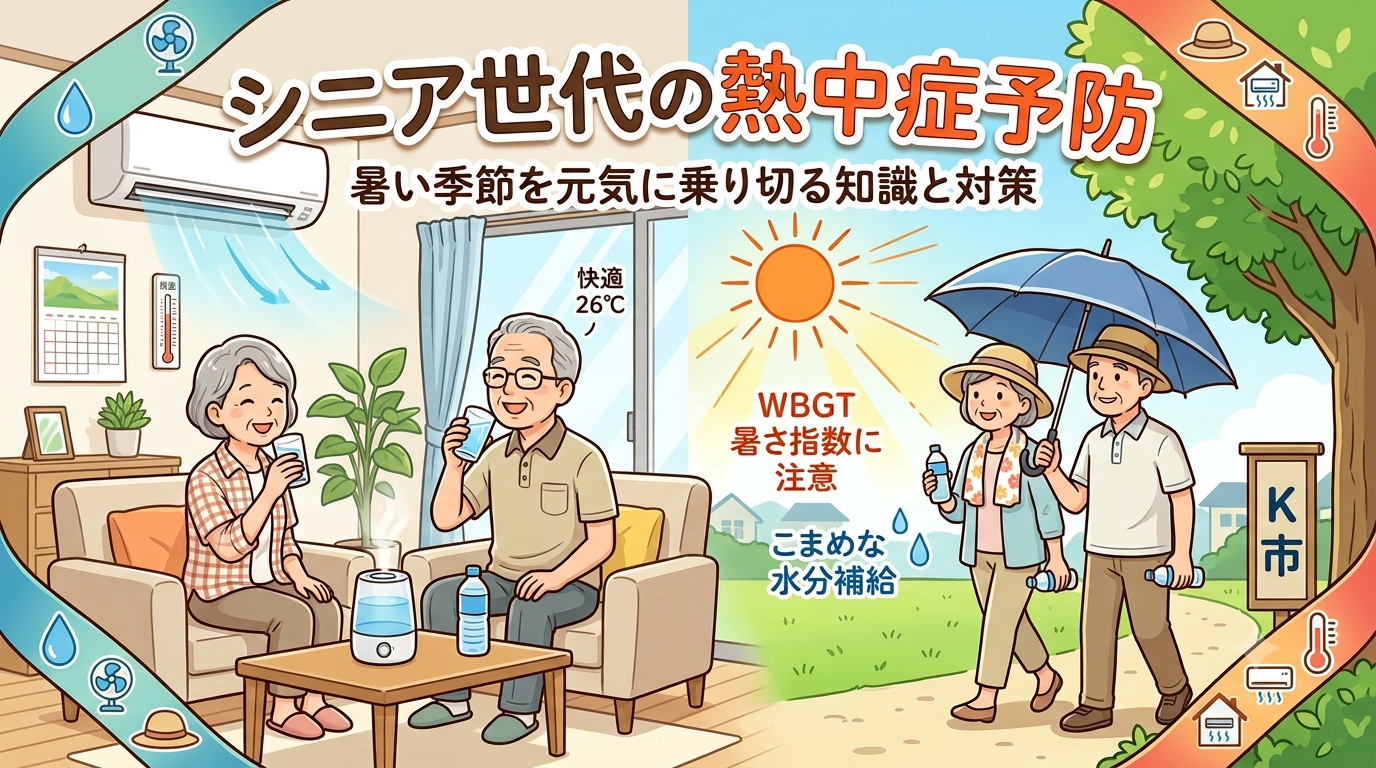 シニア世代こそ早めの予防を!家の中でも油断できない熱中症の知識と対策