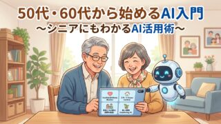 50代・60代から始めるAI入門|シニアにもわかるAI活用術