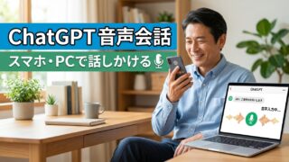 【2026年版】ChatGPT音声会話のやり方｜スマホ・PCで話しかける方法と便利な活用例